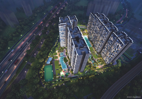 Artist's impression of the 600-unit Otto Place at Plantation Close in Tengah (Picture: Hoi Hup Realty/Sunway Developments)