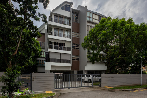 Completed in 2010, Adara is a 16-unit condo located along Chapel Road, just off East Coast Road and Marine Parade Road. (Picture: Samuel Isaac Chua/The Edge Singapore)